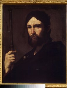 ""The Apostle Saint James the Great"" (The Apostle Saint James the Great) ホセ・デ・リベラによる絵画は、Il Spagnoletto ""the Spaniard"" (1591-1652) 1630-1635 プーシキン美術館、モスクワ 作： Jusepe de Ribera