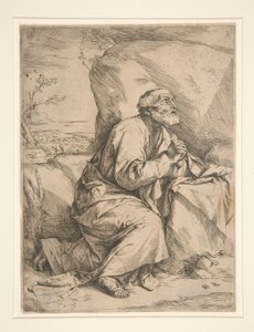 悔い改めの聖ペテロ 作： Jusepe de Ribera