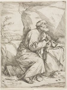 砂漠の聖ペテロ 作： Jusepe de Ribera
