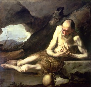 セントポールザハーミット 作： Jusepe de Ribera