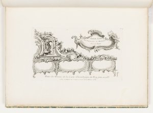 王のための1733年の年代学（旧約聖書）の装飾の一部]、pl。 Juste AureleMeissonnierの作品の35 作： Juste Aurèle Meissonnier