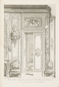 Me la Baronne deBezenvalのために作られたApartmentDoorProject。;マダムデのドアプロジェクト 作： Juste Aurèle Meissonnier