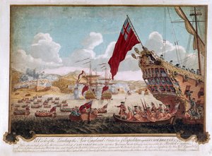 ルイブールの戦い、1745年 作： Justin Stevens