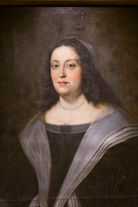 マルゲリータ・デ・メディチの肖像、詳細、1649-50年頃、油彩・カンヴァス 作： Justus Sustermans (workshop of)