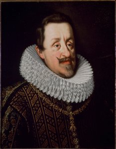 神聖帝国皇帝フェルディナント2世（1579-1637）、ドイツ・ローマ皇帝の肖像」-ユストゥス・スステルマンス（1597-1681）による神聖ローマ皇帝フェルディナント2世、ハンガリー王（1578-1637）（ハプスブルク家）の肖像画 フィレンツェ、ピッティ宮