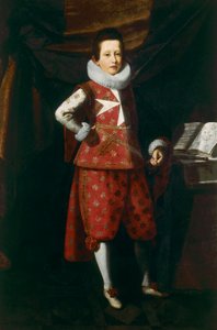 10歳のGiovan Carlo deMediciの肖像 作： Justus Sustermans