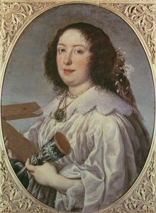 セントヘレナとしてのヴィットーリアデッラローヴェレの肖像、1669年 作： Justus Sustermans