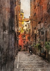 風情あふれる旧市街の路地 作： Justyna Jaszke