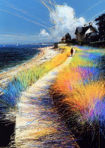 色鮮やかな海岸沿いの小道 作： Justyna Jaszke