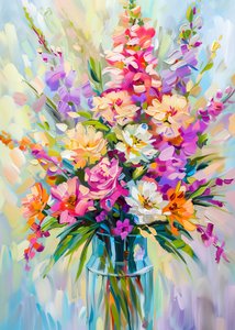 鮮やかな花束 作： 