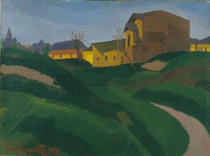 ゲッレールト山の斜面 作： József Nemes Lampérth