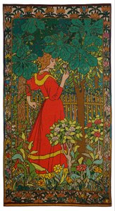 赤い服を着た女性 作： József Rippl Rónai