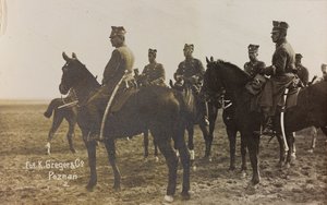 アルバム " Jack Bosio - War Campaign 1917-1920 ": ポーランド（ワルシャワ～ポーゼン）での軍事任務 1919年3月～4月、ポーゼン（ポズナン）での馬の砲台 1919年3月～4月（モノクロ写真 作： K. Greger