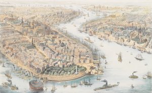 ニューヨーク南西部から、カリフォルニア州。 1852年。 作： K. Th. Westermann