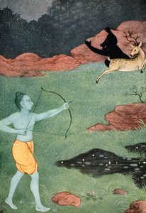 マリーチャの死、1913年。   作： K Venkatappa