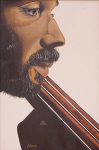 Base Player IV、2007（キャンバスに油彩とアクリル） 作： Kaaria Mucherera