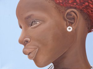 ブラウンイントロスペクション、2007（キャンバスに油彩とアクリル）
