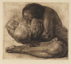 死んだ子供を持つ女性 作： Käthe Kollwitz