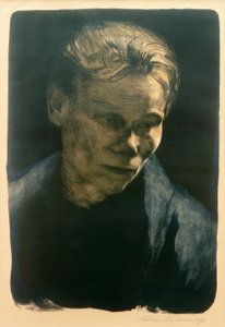 K.コルヴィッツ、労働者女性の半身像 作： Käthe Kollwitz
