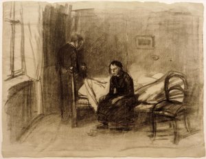 K.コルヴィッツ、若いカップル 作： Käthe Kollwitz