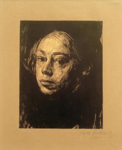 ケーテ・コルヴィッツ-自画像1901 作： Käthe Kollwitz