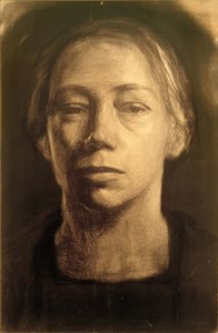 ケーテ・コルヴィッツ、自画像1904 作： Käthe Kollwitz