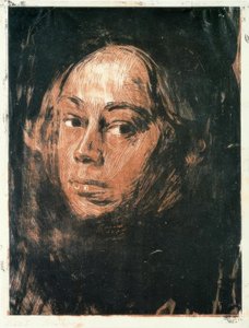 左の自画像 作： Käthe Kollwitz