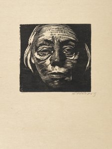 自画像、1923年。 作： Käthe Kollwitz