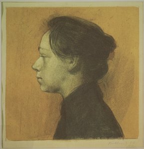 自画像、1899 作： Käthe Kollwitz