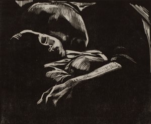 子供と眠っている女性 作： Käthe Kollwitz