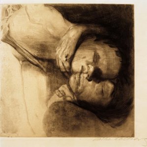 死、妻と子 作： Käthe Kollwitz