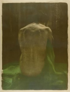 緑の布の女性ヌード 作： Käthe Kollwitz