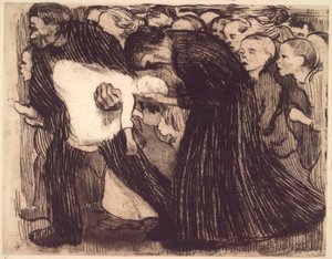 逃げる 作： Käthe Kollwitz