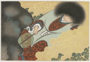 百世草（ももよぐさ）：菊児堂 作： Kamisaka Sekka