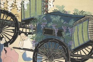 ももよぐさからの花ざるぐるま第2巻第1909号（色版木版） 作： Kamisaka Sekka
