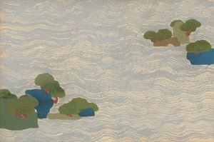 銀海に浮かぶ松島（千草シリーズより 作： Kamisaka Sekka
