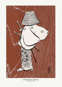 『四人の侍』（1920年代）　作：上坂雪華 作： Kamisaka Sekka