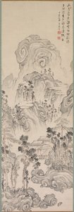 風景、1767年。 作： Kan Tenju