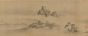 中国の風景。犀川・湘江八景 17～18世紀 作： Kanô Yôboku Tsunenobu