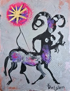 神話上の羊の弓使い 作： Kanat Ibragimov