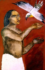 シャーマンと精霊の鳥 作： Kanat Ibragimov