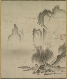 図 ボートの係留 作： Kannan