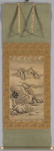 季節の風景：冬、1500年代半ばから後半。 作： Kano Hideyori