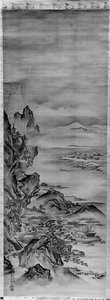 蓬莱山の眺め 19世紀 作： Kano Tansui