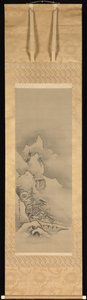 冬の風景、1662年。 作： Kanō Tan’yū