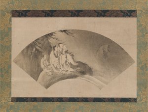 雲の上を飛ぶレッシ 16世紀 作： Kano Yukinobu