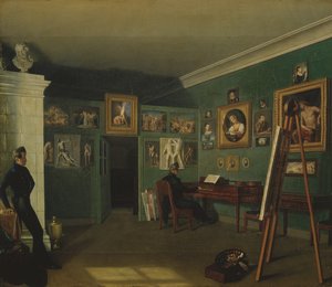 ペインターズスタジオ、1830 作： Kapiton Selentsov