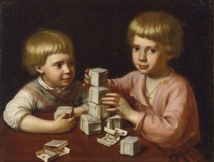 遊んでいる子供たち、1837