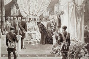 1894年、サンクトペテルブルクのサン・ピエトロ・パウロ大聖堂に皇帝アレクサンドル3世が埋葬される。  