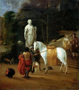 宮殿前のお別れ 作： Karel Dujardin